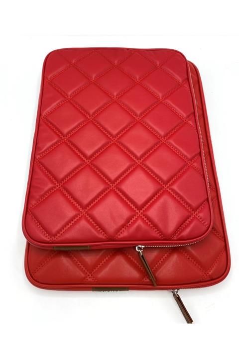 Luı Jo Lui Jo Notebook & Laptop Kılıfı 15.6 & 16 Inç Kapitone Kırmızı