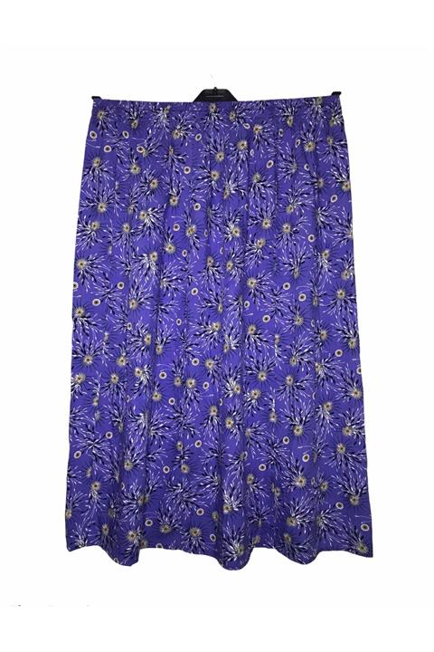 SAVCIGİYİM Desenli 6 Parça Lastikli Etek