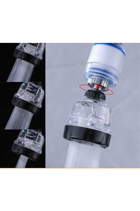 Go İthalat Filtreli Su Tasarruflu 3 Fonksiyonlu Oynar Musluk Başlığı