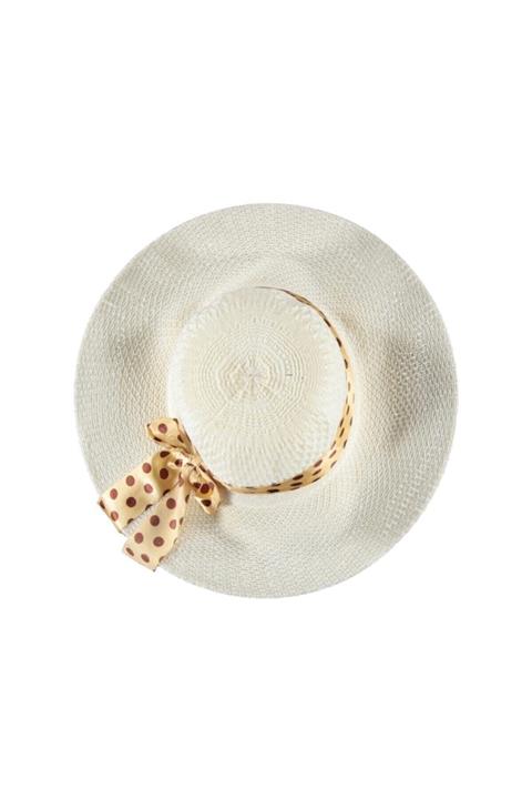 Pandoli Kadın Kurdaleli Hasır Fötr