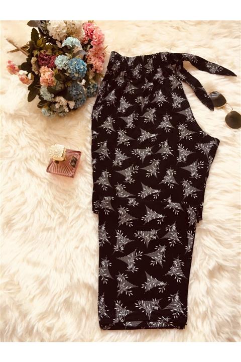 Altınay Lüx Cepli Viskon Kadın Kapri & Bermuda K3