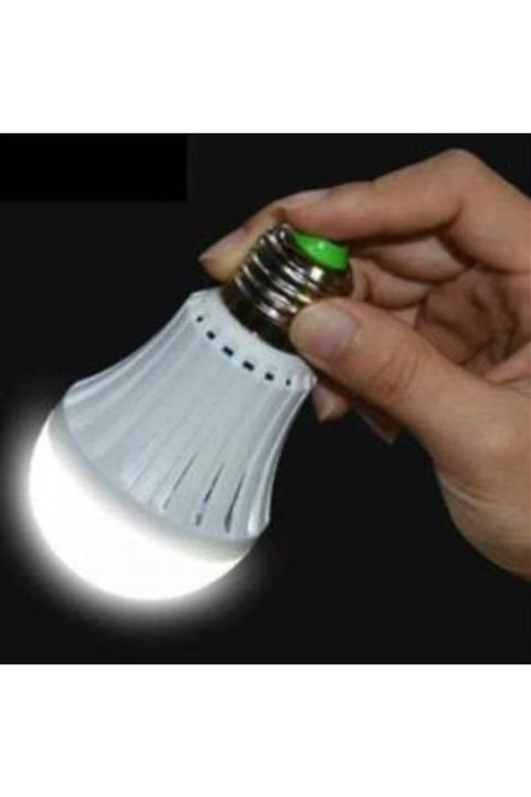 Rixos 12 Watt Şarjlı Led Ampul -12 W Akülü Led Ampul 5'li Paket