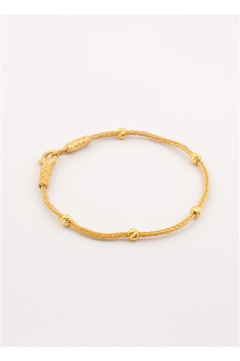 KAZZAZE Gümüş Kazaziye Dorika Boncuklu Bileklik