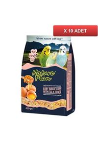 Nature Plan Yumurta Ballı Yavru Muhabbet Kuşu Yemi 400 Gr (10 Paket)