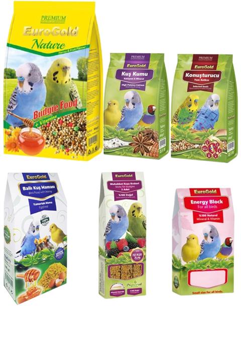 forlifeavm Eurogold Premium Yetişkin Kuş Yemi Seti Lüx