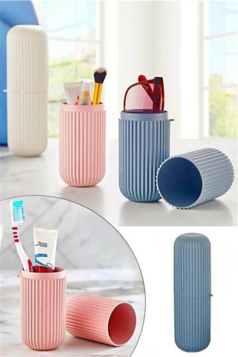 AKSCEP Seyahat Tipi Diş Macun ve Fırçası Kabı