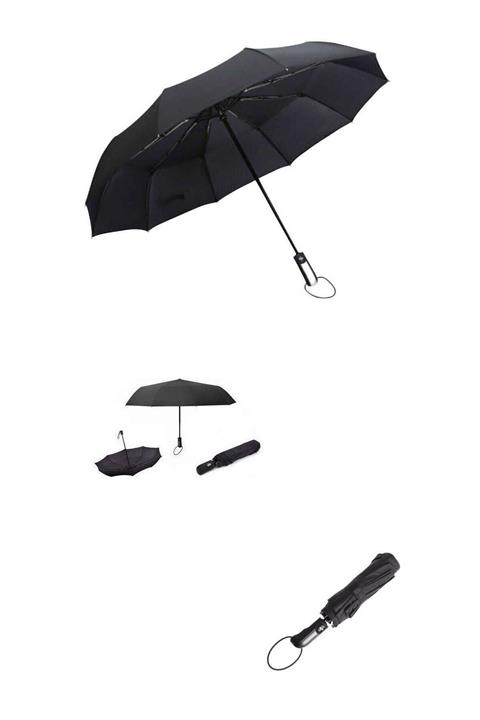 Hellomani Su Geçirmez Tam Otomatik Şemsiye (Açılır Kapanır)