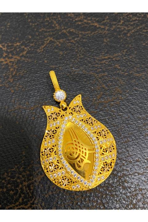 ARSLANTAŞ SARRAF 14 Ayar Altın Tuğralı Kolye Ucu