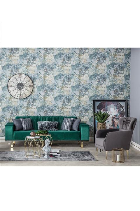 Weltew Home David Koltuk Takımı 3+1 (yeşil-gri)