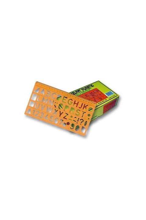 Yıldızlar Plastik Lar Harf Şablonu 22 Mm. Kod.028