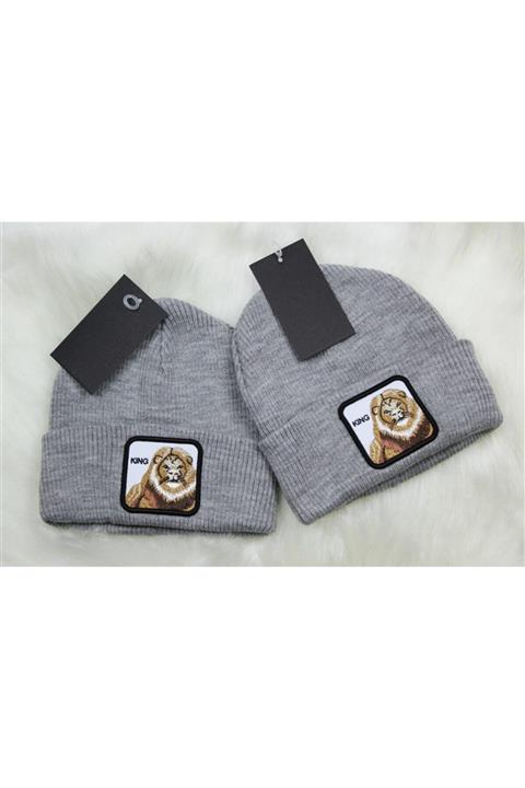 Achats Fiable Unisex Aslan Figürlü Gri Bere