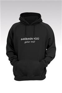 Tonny Mood Garibanın Yüzü Gülür Mü 206 Siyah Kapşonlu Sweatshirt - Hoodie