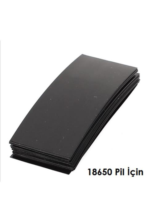 OEM 10 Adet 18650 Siyah Pil Kaplaması
