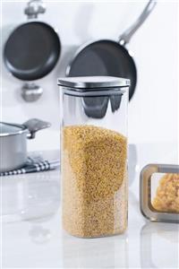 ACAR Borosilikat Kare Cam Kavanoz - 1700 Ml