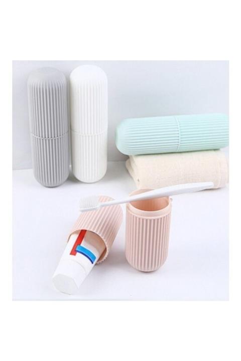 ARD Gri Seyahat Tipi Diş Macun Ve Fırçası Kabı