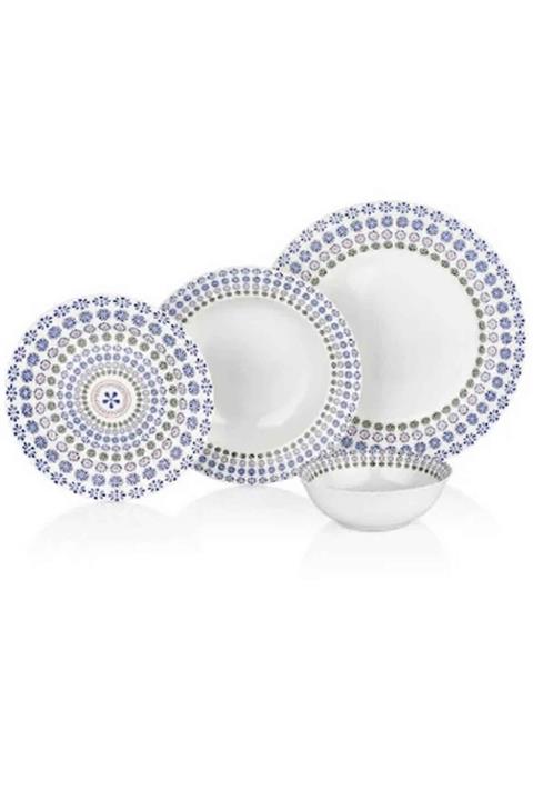 KORKMAZ Siesta Collection Yuvarlak Yemek Takımı 24 Parça  A8965