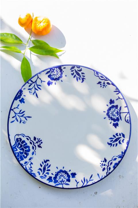 Rakle Bleu Blanc 6'lı Servis Tabağı Seti 26 Cm