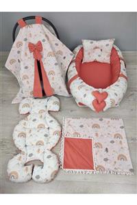 BABYNEST SEPETi Kiremit, Tepeler Kombin Orijinal Babynest Seti