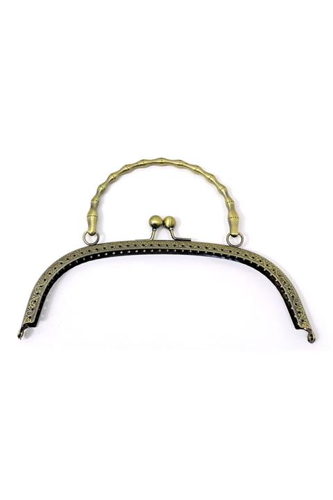 Hobizubi 21 cm Antik Yeşil Metal Çanta Sapı