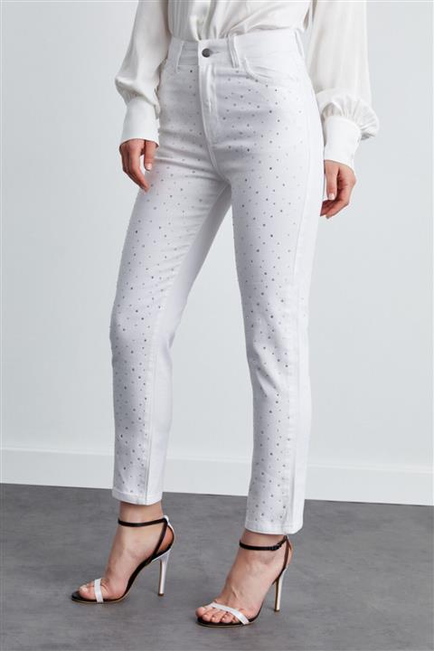 adL Taşlı Jean Pantolon