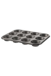 IKEA Muffin Kek Kalıbı, Gri Renk Meridyendukkan 38x27 Cm Galvanizli Çelik, Yapışmaz Yüzey