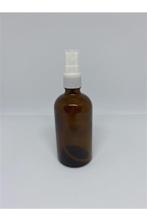 parlakcam 20 Adet 100 ml Sprey Başlıklı Bal Renkli Cam Şişe