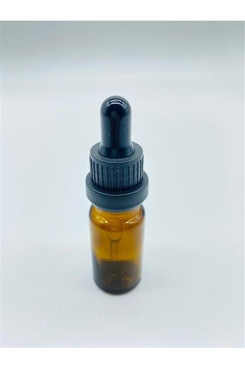 CAMBURADA CAMGEN Cam Amber Şişe Ince Cam Damlalık Kırılır Kapak Siyah 10ml (10 Adet)