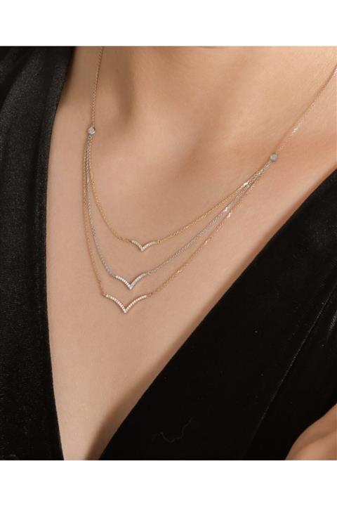 EGE PIRLANTA Altın Kadın Pırlanta Kolye 0,38 Karat