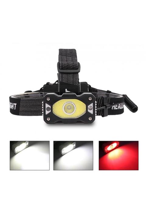 MCE Ticaret 4 Modlu Ssensörlü Şarjlı Güçlü Kafa Lambası