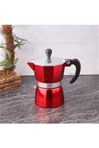 Tohana Moka Cezve 3 Fincanlık Kırımızı 180 ml