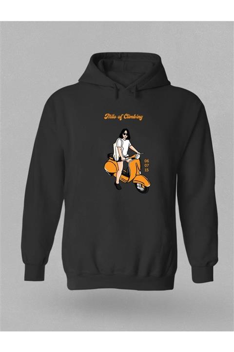 Milo Of Climbing Kaja Kamp Temalı Baskılı Kapşonlu Hoodie - B