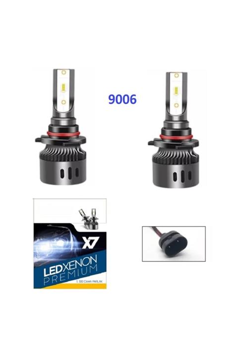 Point X7 Led Xenon 9006 Far Mini Slim Şimşek Etkili 1 Yıl Garantili