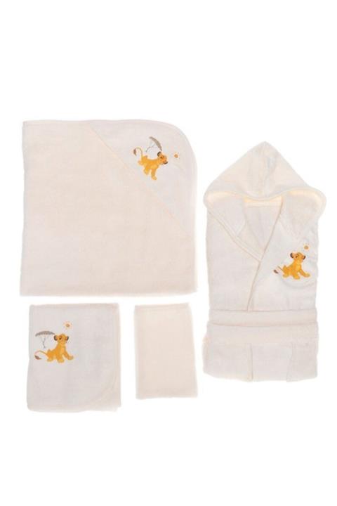 Özdilek Lion King Simba Disney Lisans Baskılı Bambu Yenidoğan Bebek Seti