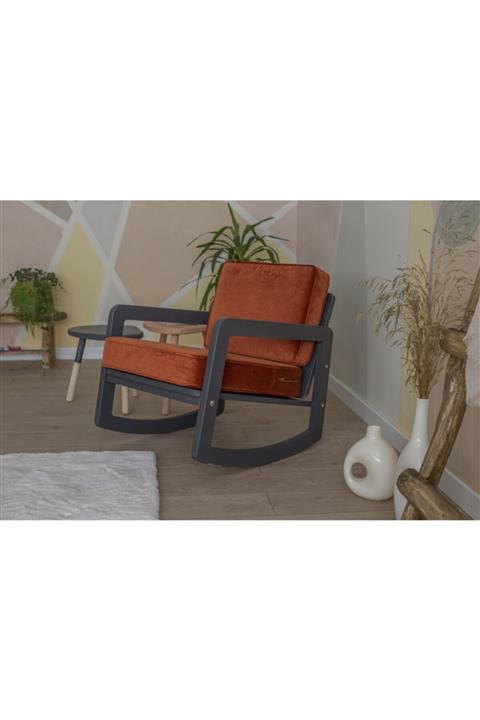 Quppa Home 'Sallanır Iskandınav Berjer, Sallanır Tekli Koltuk, Renkli Tekli Berjer