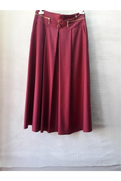 Kyl Collection Kadın Bordo Etek