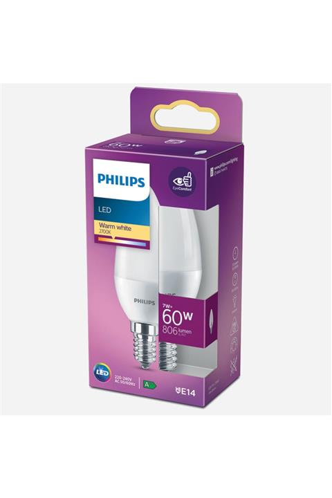 Philips Led 60w B38 E14 Top Ampul Lamba