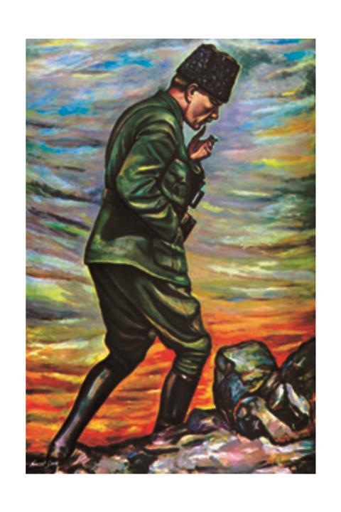 bayrakal Atatürk Resmi Raşel Kumaş 200x300cm.