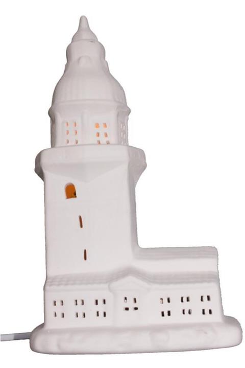 Joy and Toys Işıklı Kız Kulesi Seramik Biblo Boyama Set 27x16cm 5adet