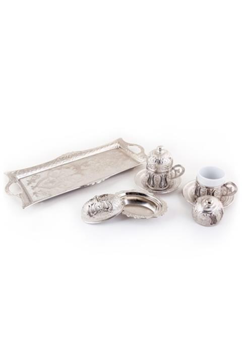 aksuticaret Osmanlı Motifli 2 Li Türk Kahvesi Seti