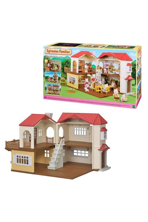 SYLVANIAN FAMILIES Kırmızı Çatılı Işıklı Şehir Evi