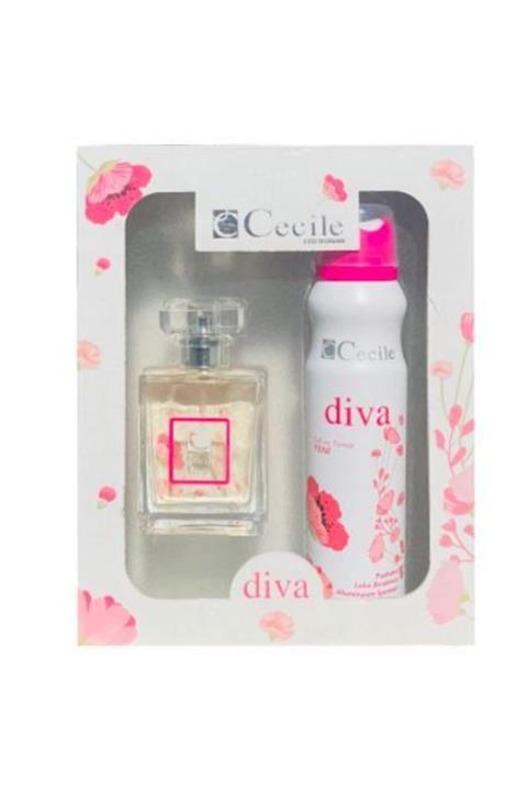 Cecile Cecıle Parfüm Set Kadın Diva Edt 55ml+ Deo 150ml
