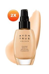 AVON Calming Effects Doğal Ve Mat Fondöten 30 ml Ivory İkili Set