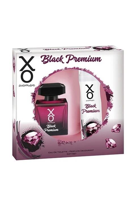 Xo Orıjınal Black Premıum Kadın Parfüm Seti 100 Ml Edt + 125 Ml Deodorant Kofre Set