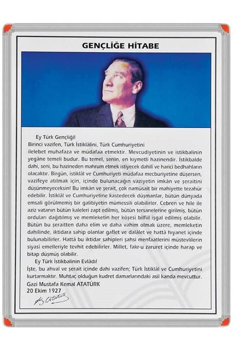 Panda : 50x70 Gençliğe Hitabe Metal Çerçeve Pan417