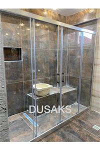 DUSAKS Parlak Duşakabin Yüksek Raylı H190