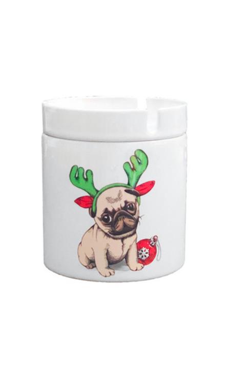 LWP Shop Yeni Yıl Taçlı Bulldog Kül Tablası