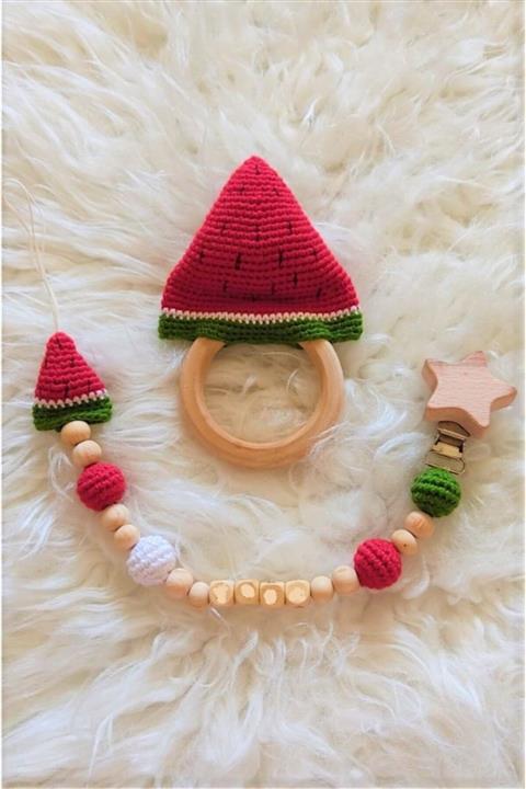 TOYSCİTY Karpuz Çıngırak&emzik Seti