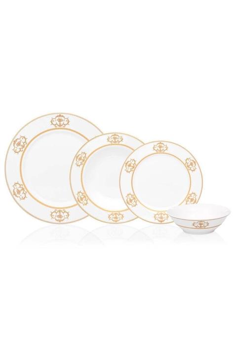 BİEV Ronsard 6 Kişilik 24 Parça Bone Chına Yemek Takımı Hkr005