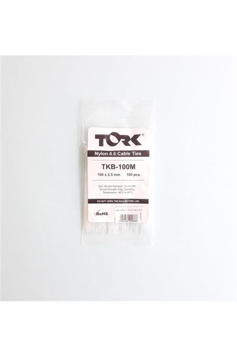TORK Beyaz Kablo Bağı 2,5x100