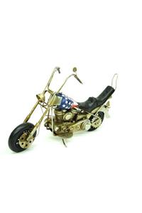 sinerjishop Dekoratif Metal Motosiklet Vintage Biblo Hediyelik